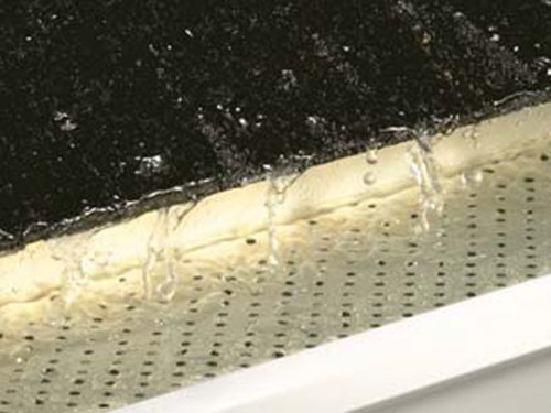 Gutter Clean System installation detail on fascia