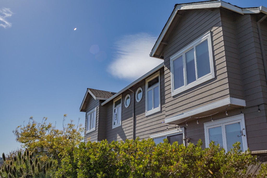 Modern home with quality exterior siding and trim